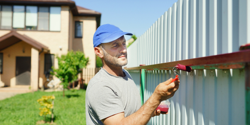 Fence Painting in Mocksville, North Carolina